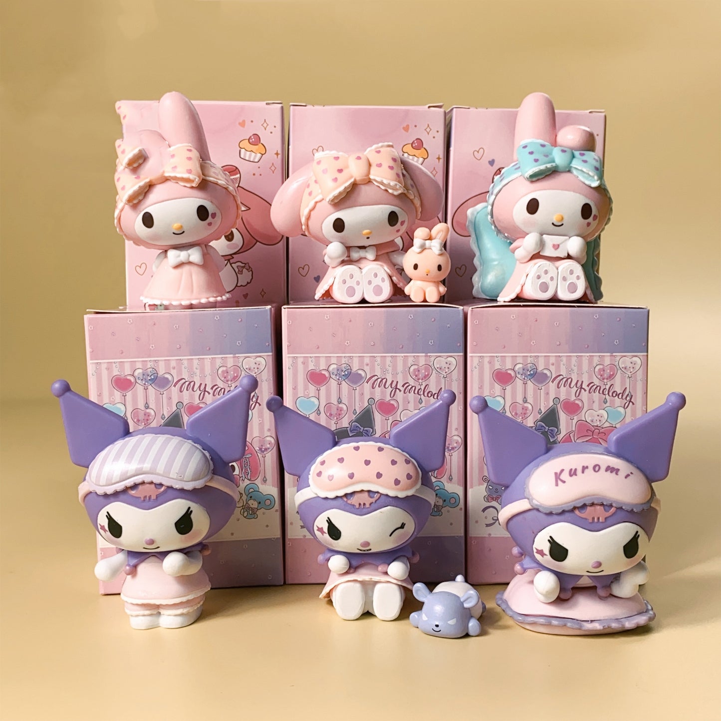 6 Pack Cartoon Doll Figures Collection