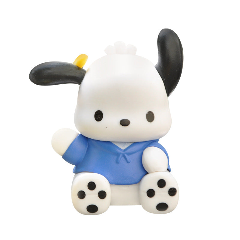 6 Pack Cartoon Doll Figures Collection