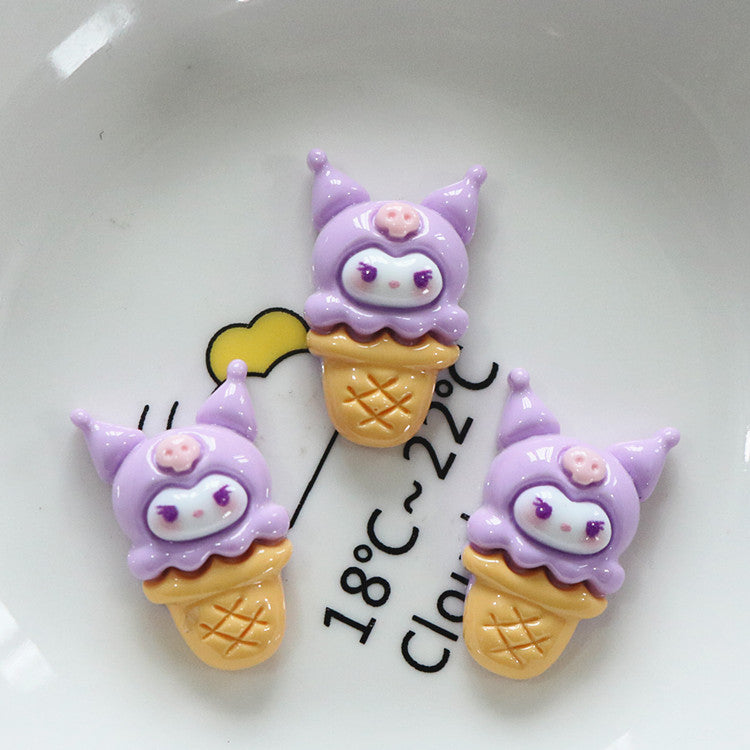 10 PCS Cartoon Miniatures|Resin Charms for DIY Crafts
