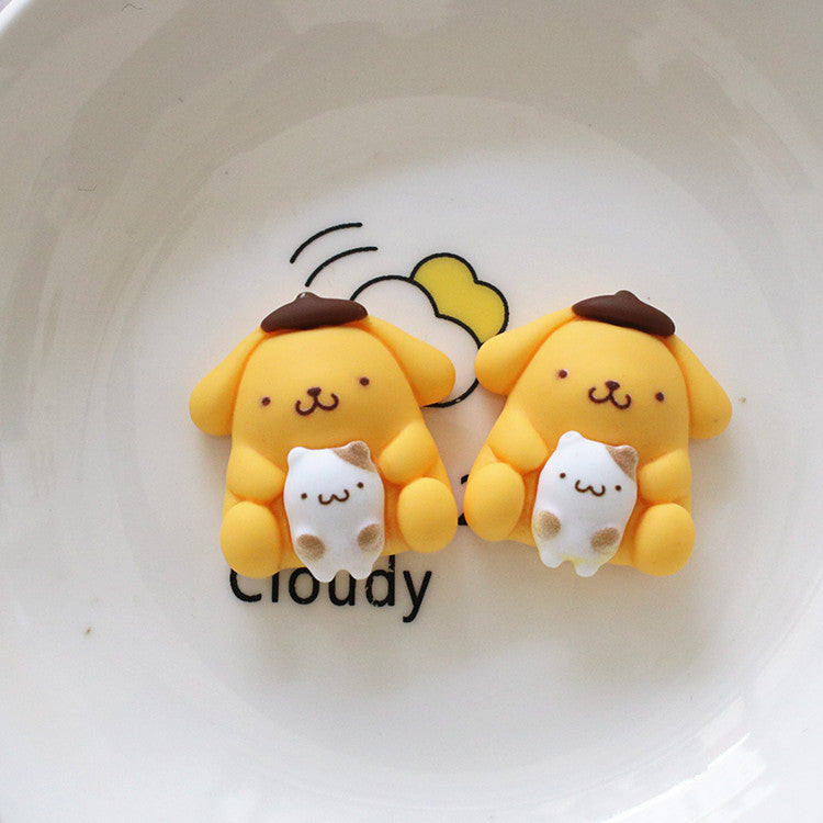 10 PCS Cartoon Resin Charms for DIY Crafts