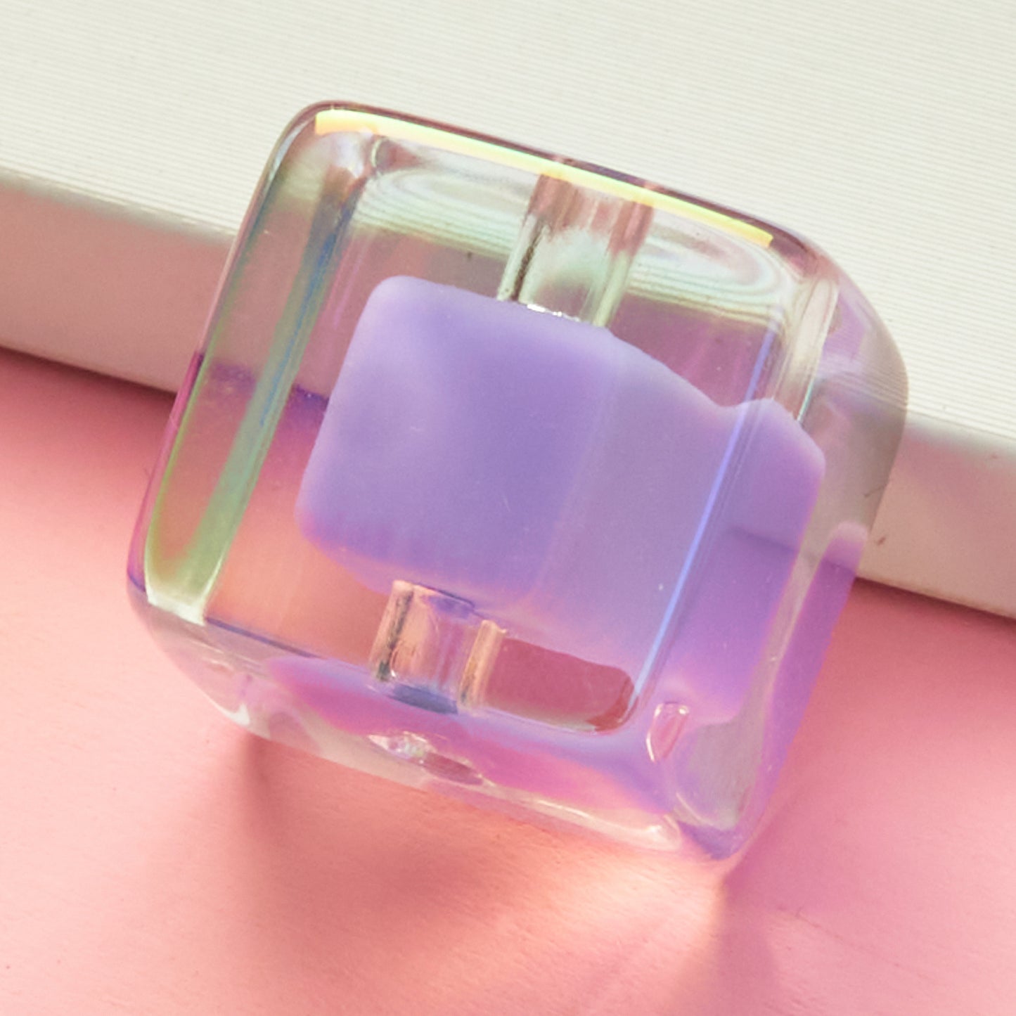 30 Pieces Rainbow Cube Beads