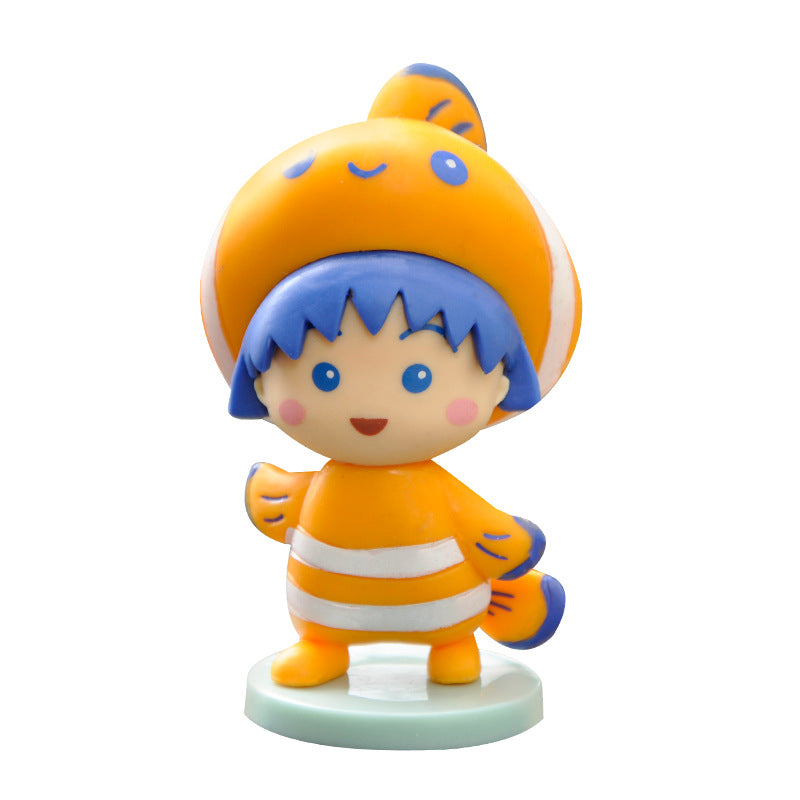 6 Pack Cartoon Doll Figures Collection