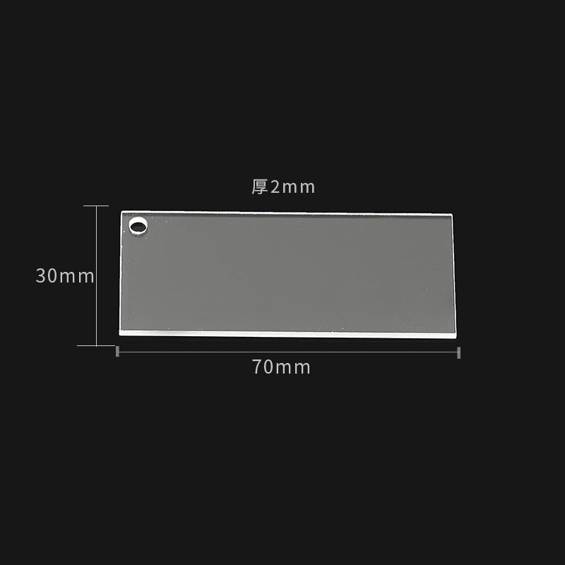 10 PCS Clear Acrylic Disc for Keychains Accessories