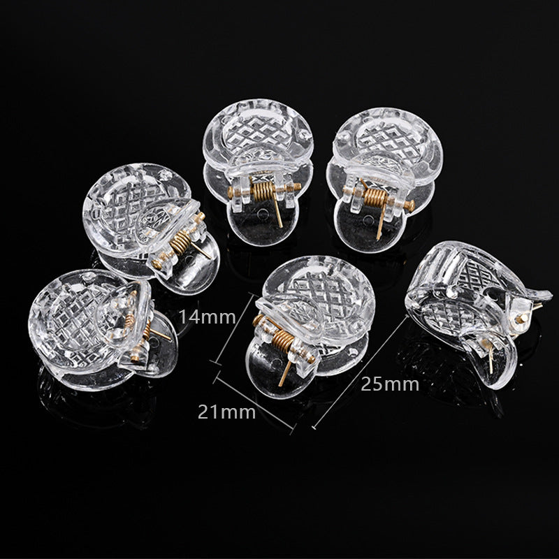 50 Pieces Small Mini Hair Claw Clips Clear