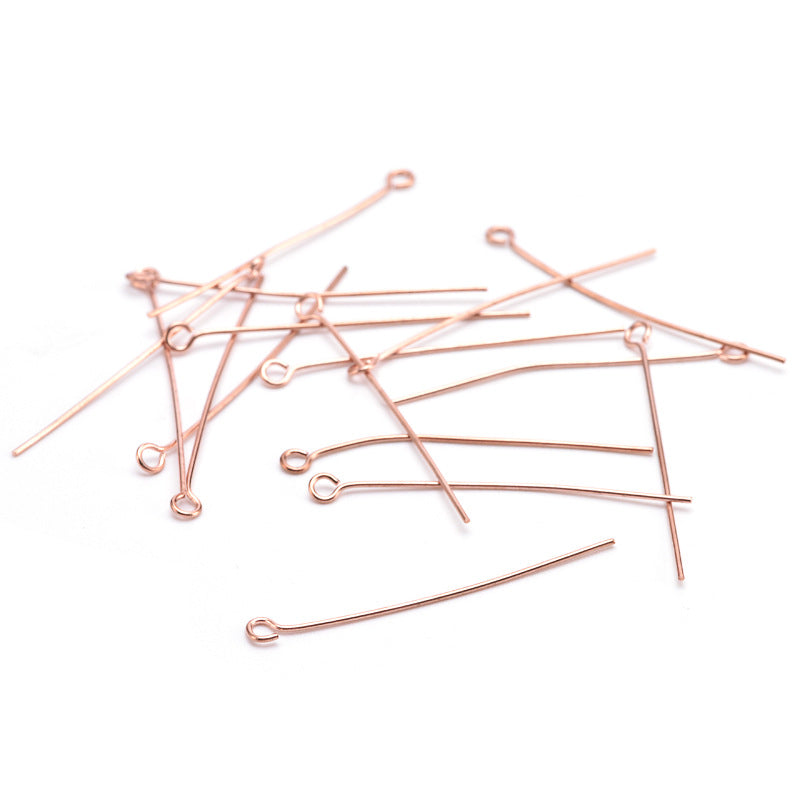 50 Pieces 304 Stainless Steel Open Eye Pins