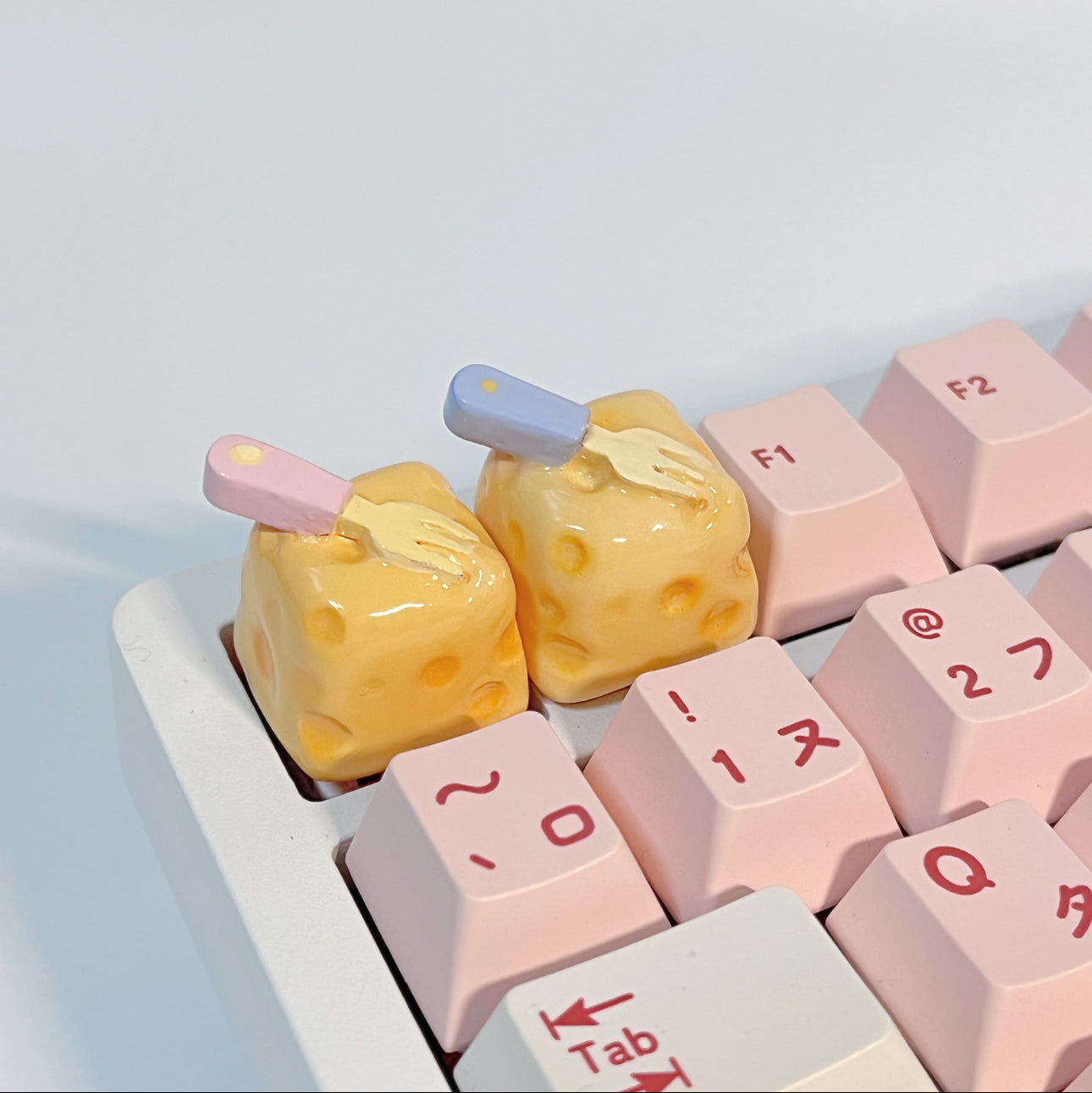 Original Design Handmade Cheesecake Keyboard Keycaps