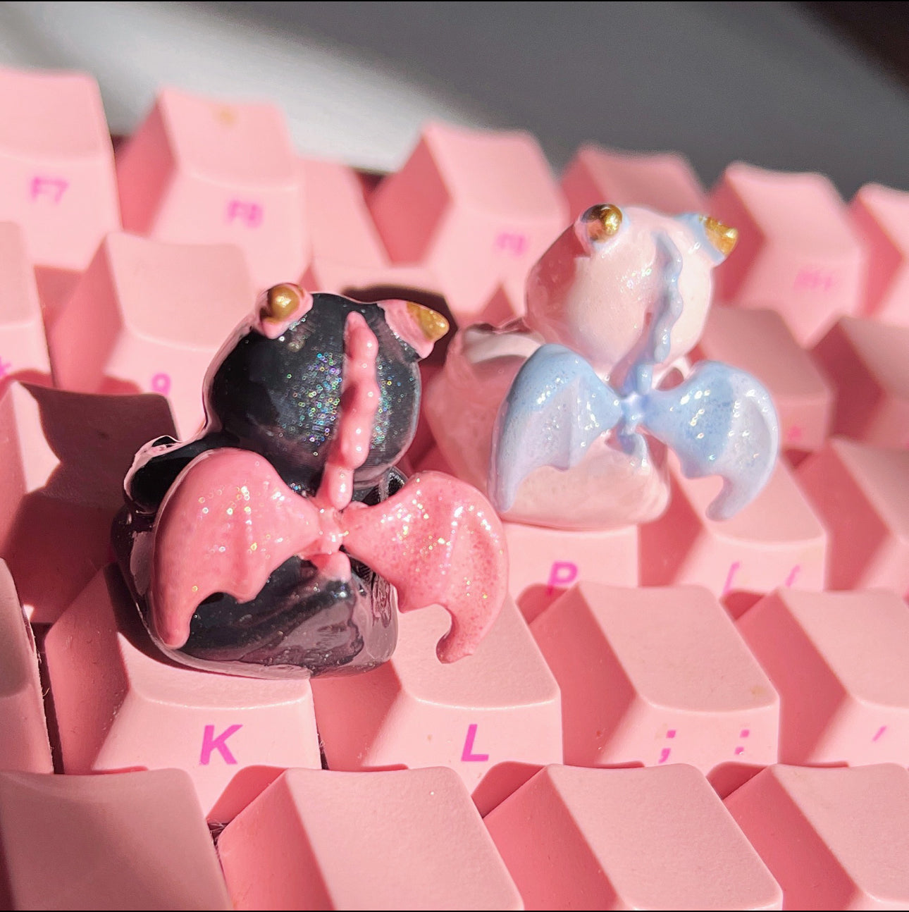 Original Design Handmade Demon Dinosaur Keyboard Keycaps