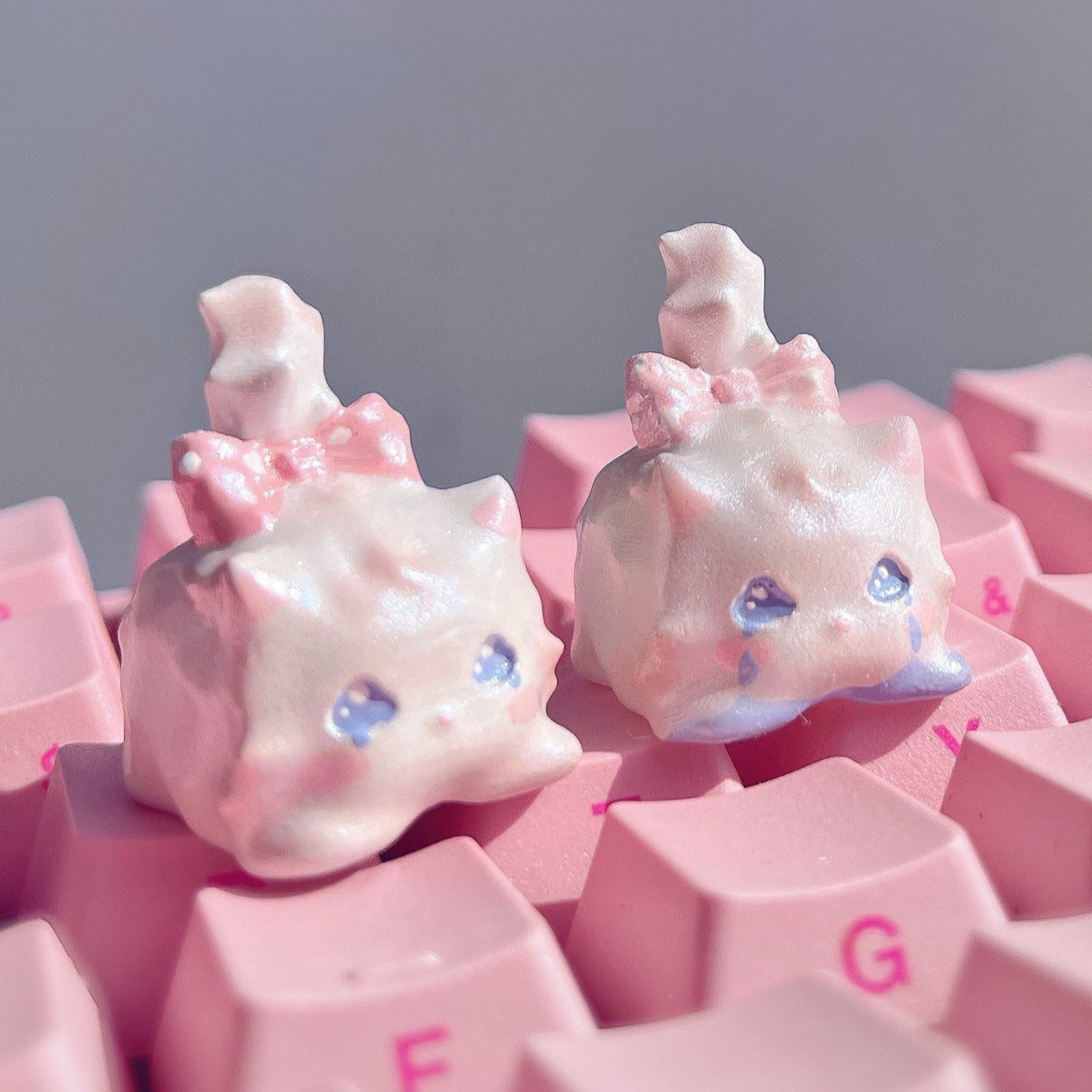 Original Design Handmade Cute Cat Keyboard Keycaps