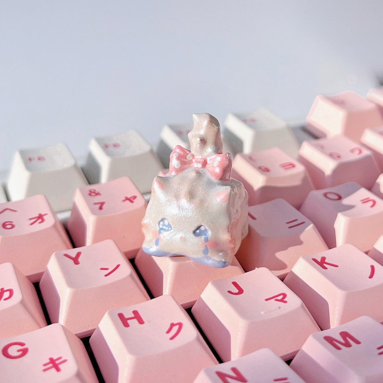 Original Design Handmade Cute Cat Keyboard Keycaps