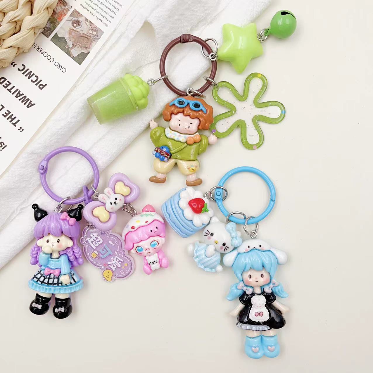 Cute Cartoon Keychain Bag Pendant