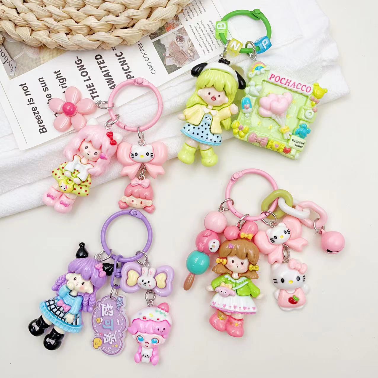 Cute Cartoon Keychain Bag Pendant