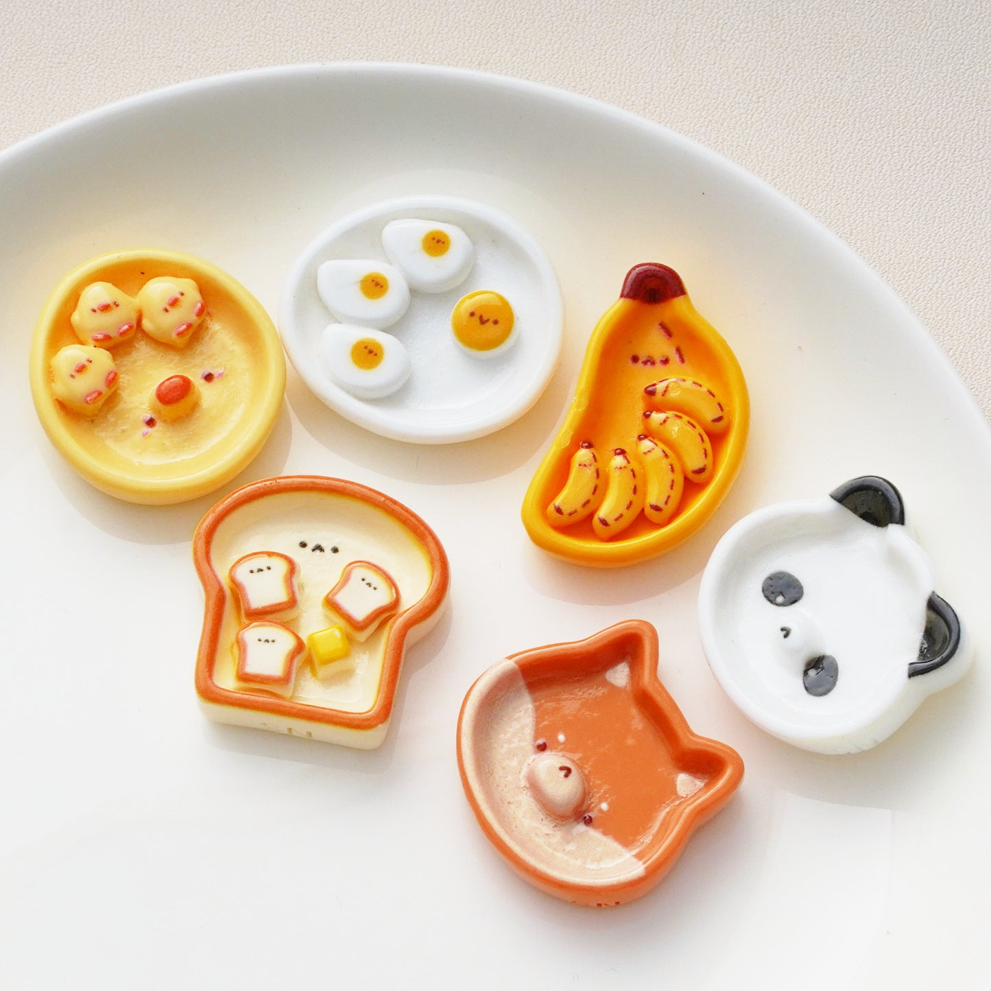 10 PCS Cartoon Resin Charms