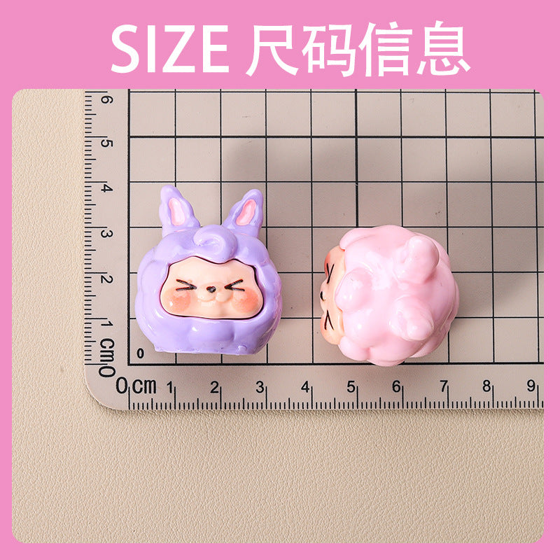 10 PCS Cartoon Resin Charms