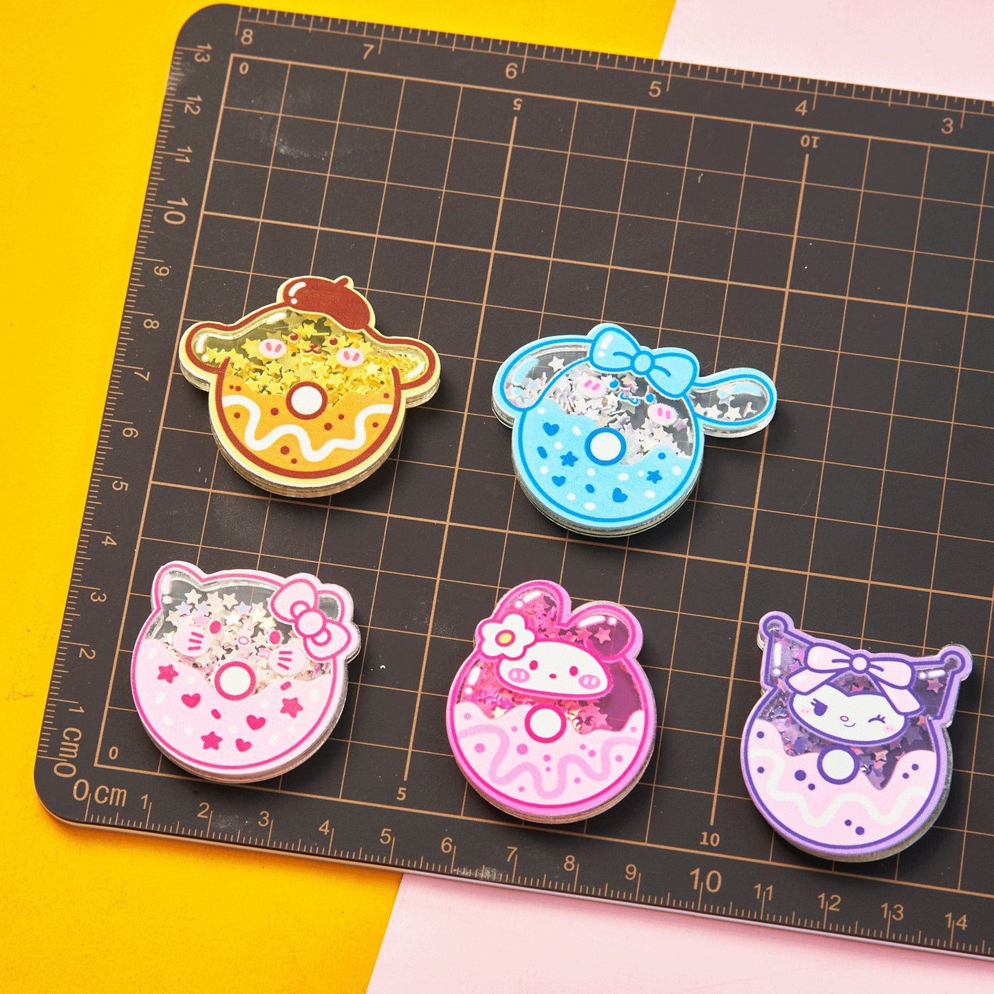 30PCS Sanrio Resin Shaker Charms for DIY Craft