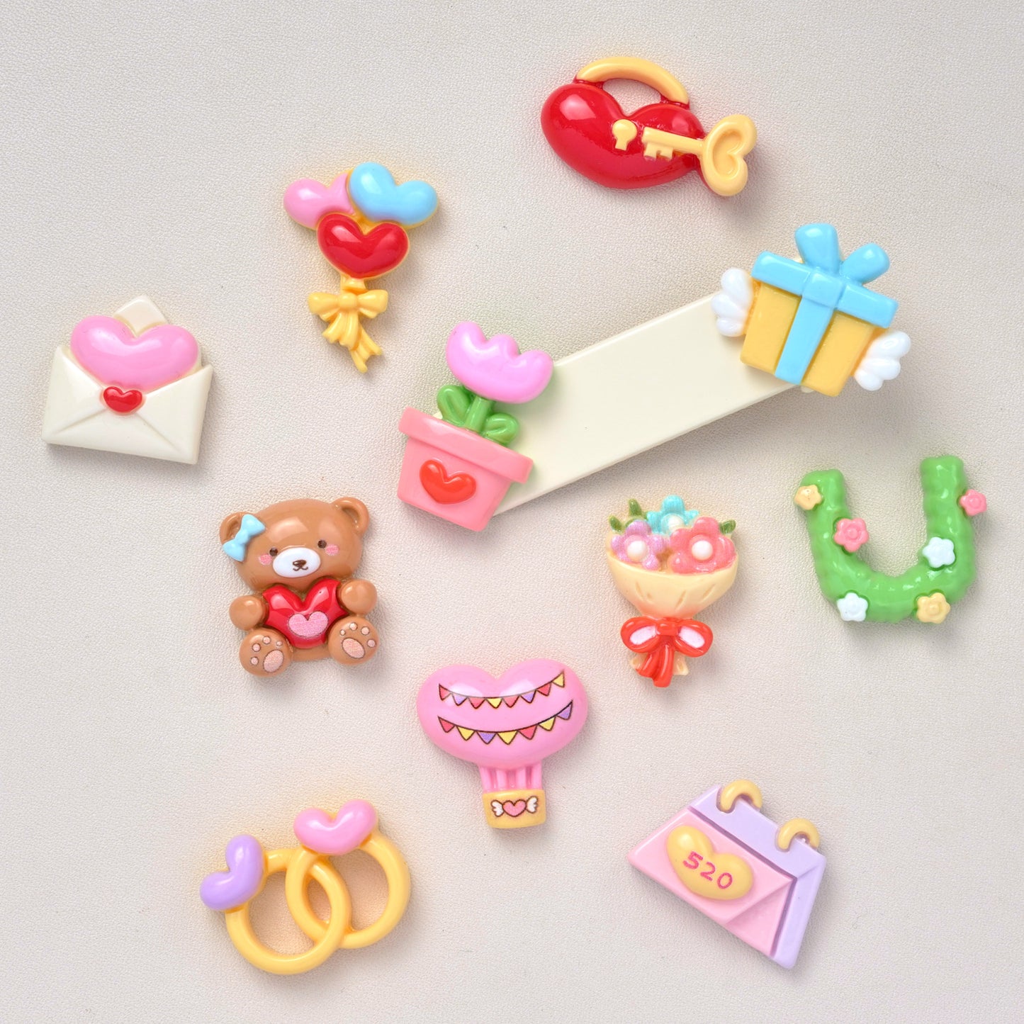 10 PCS Cartoon Resin Charms