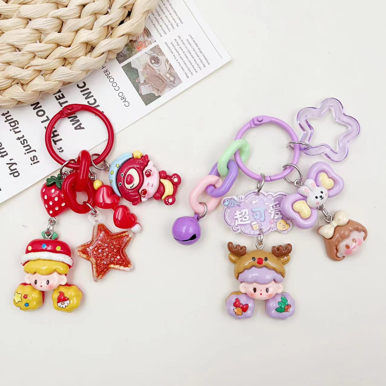 Cute Cartoon Keychain Bag Pendant