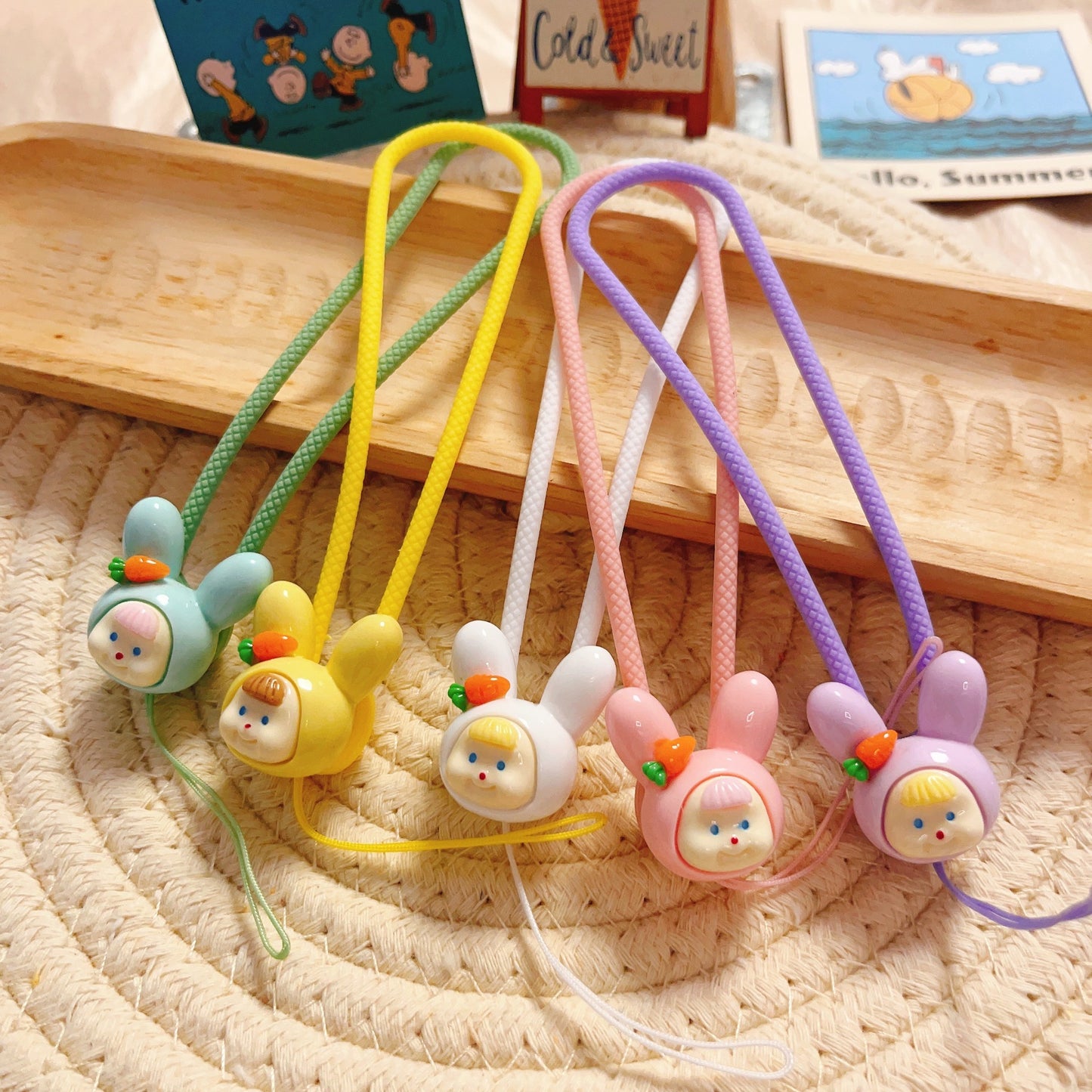 5PCS Cute Phone Straps