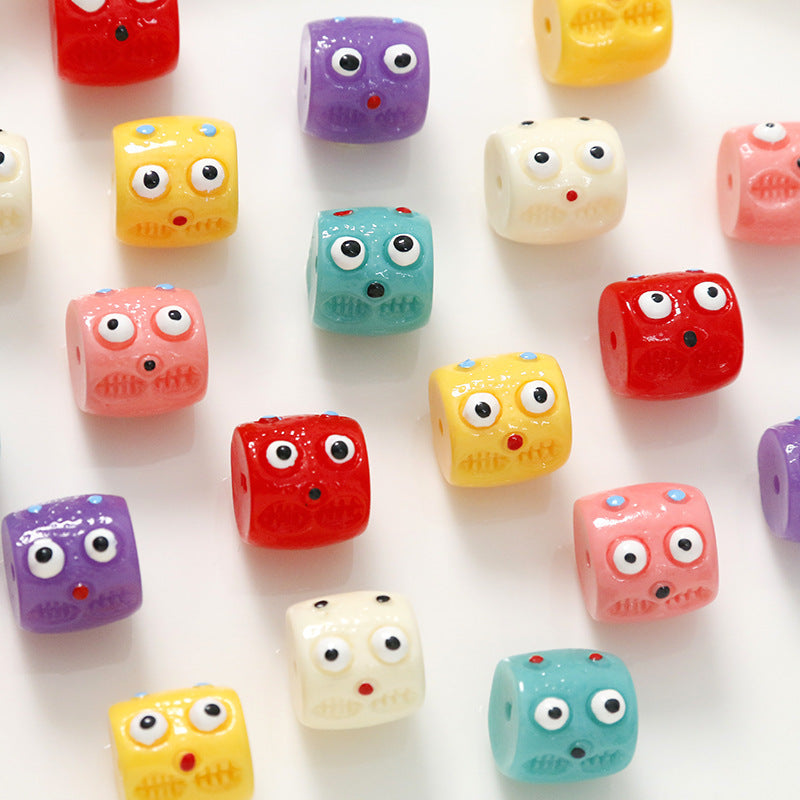 30 Pieces Colorful Fun Monster Beads（20mm）