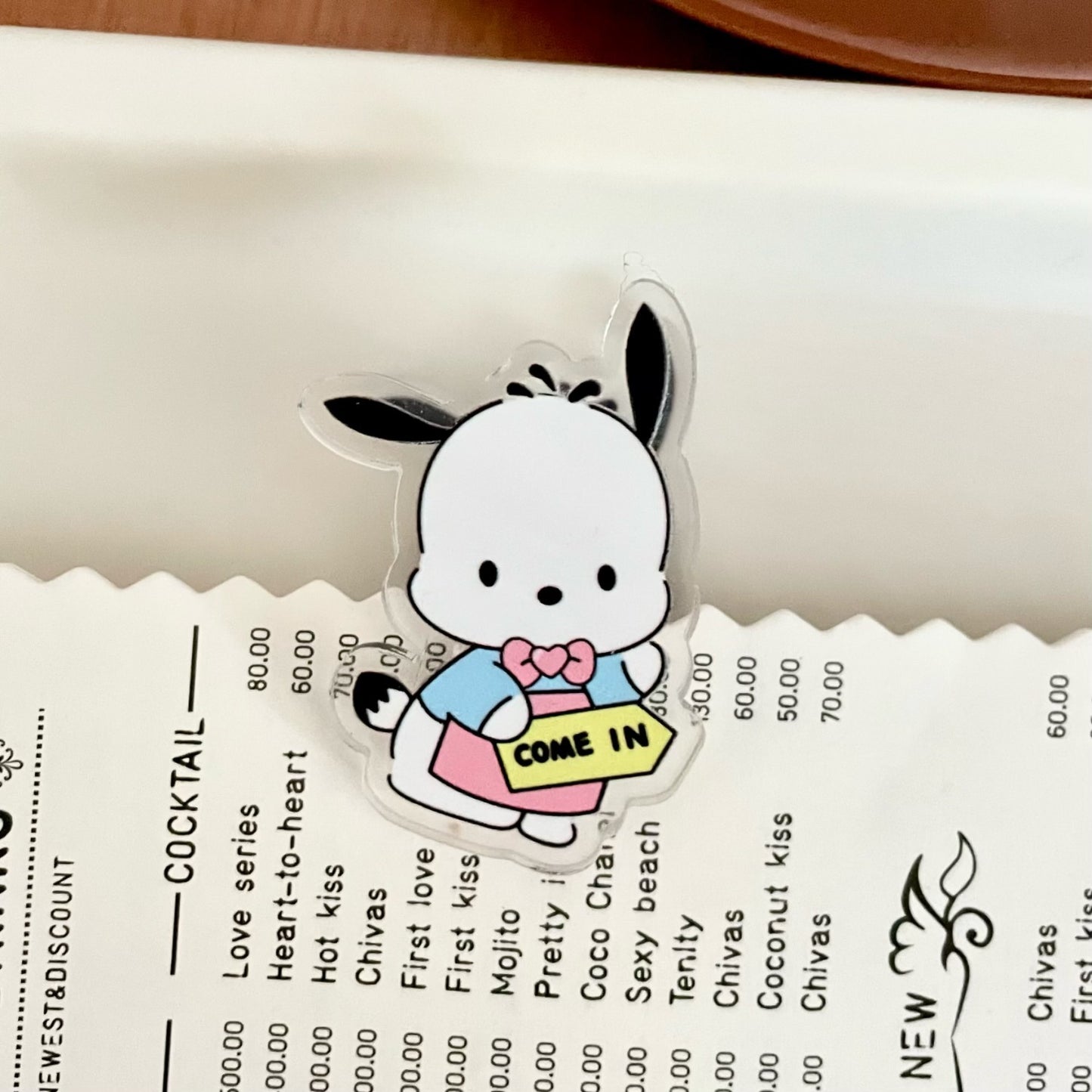 10PCS Sanrio PP Acrylic Clips