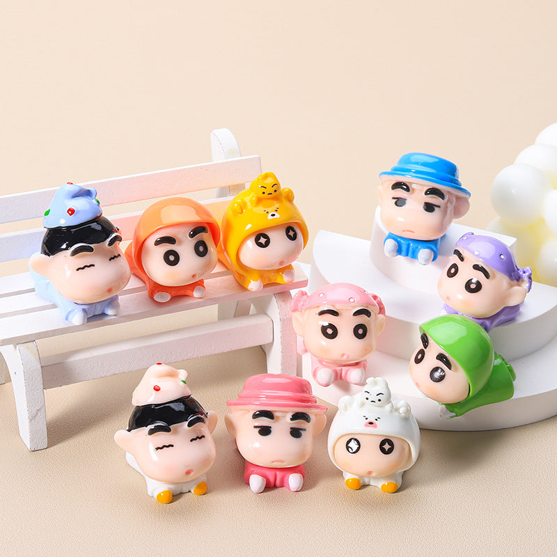 10 PCS Cartoon Resin Charms