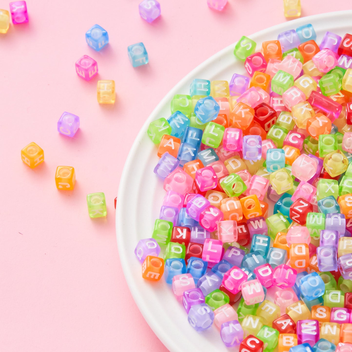 Alphabet Cube Beads