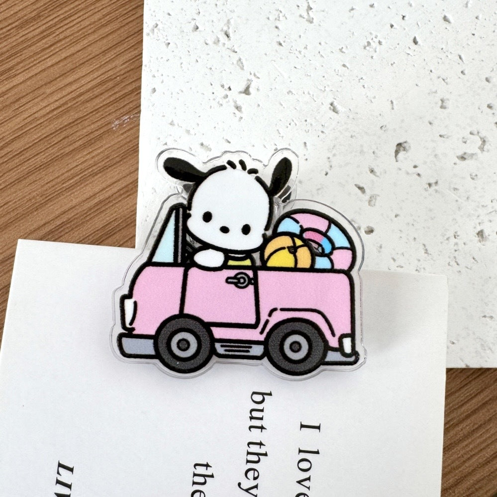 10PCS Sanrio PP Acrylic Clips