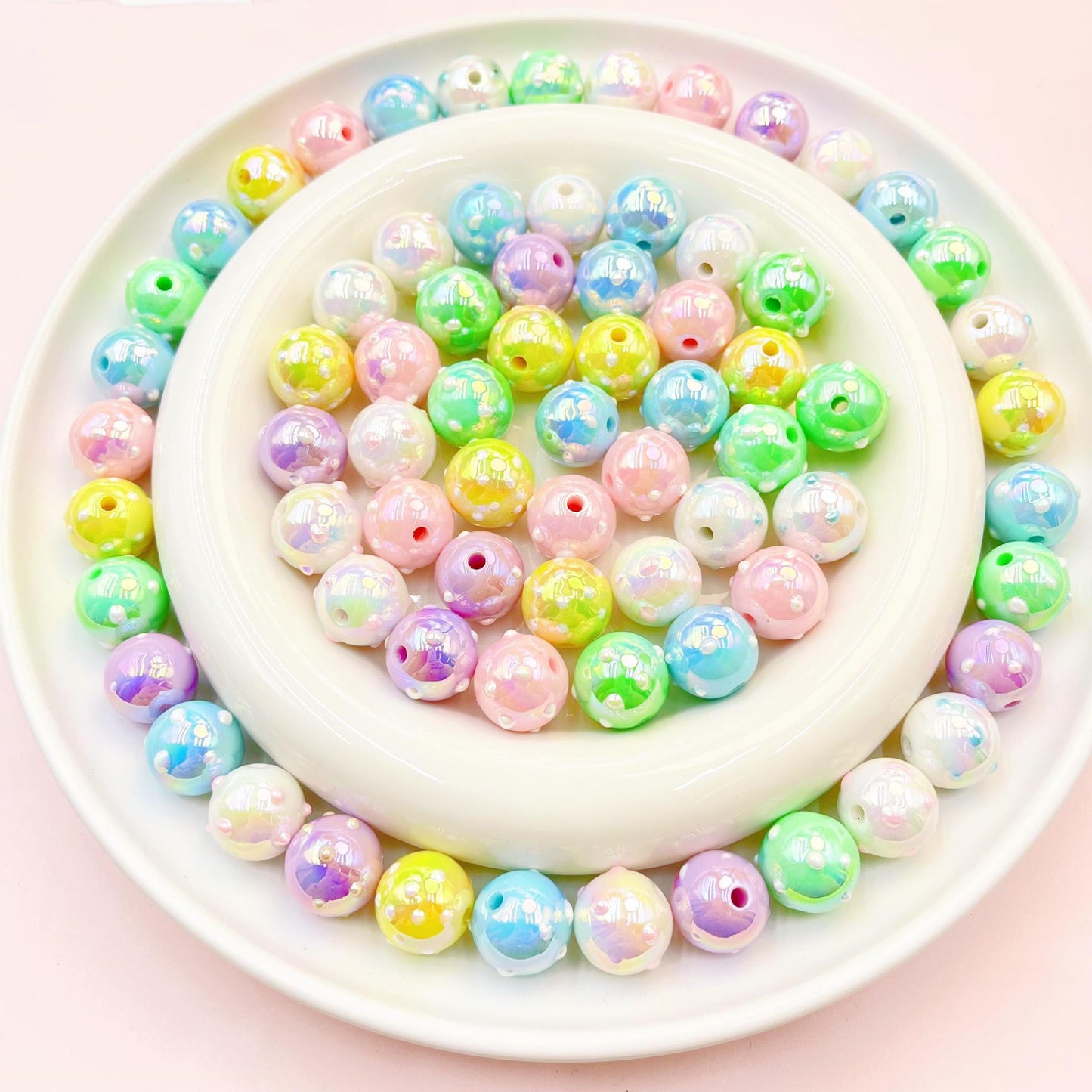 20 Pieces Donut Beads Beads