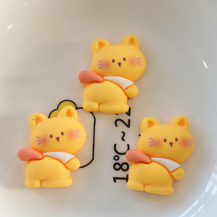 10 PCS Cartoon Resin Charms for DIY Crafts