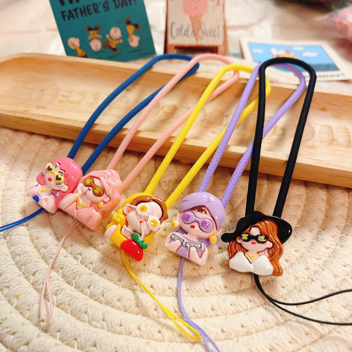 5PCS Cute Phone Straps