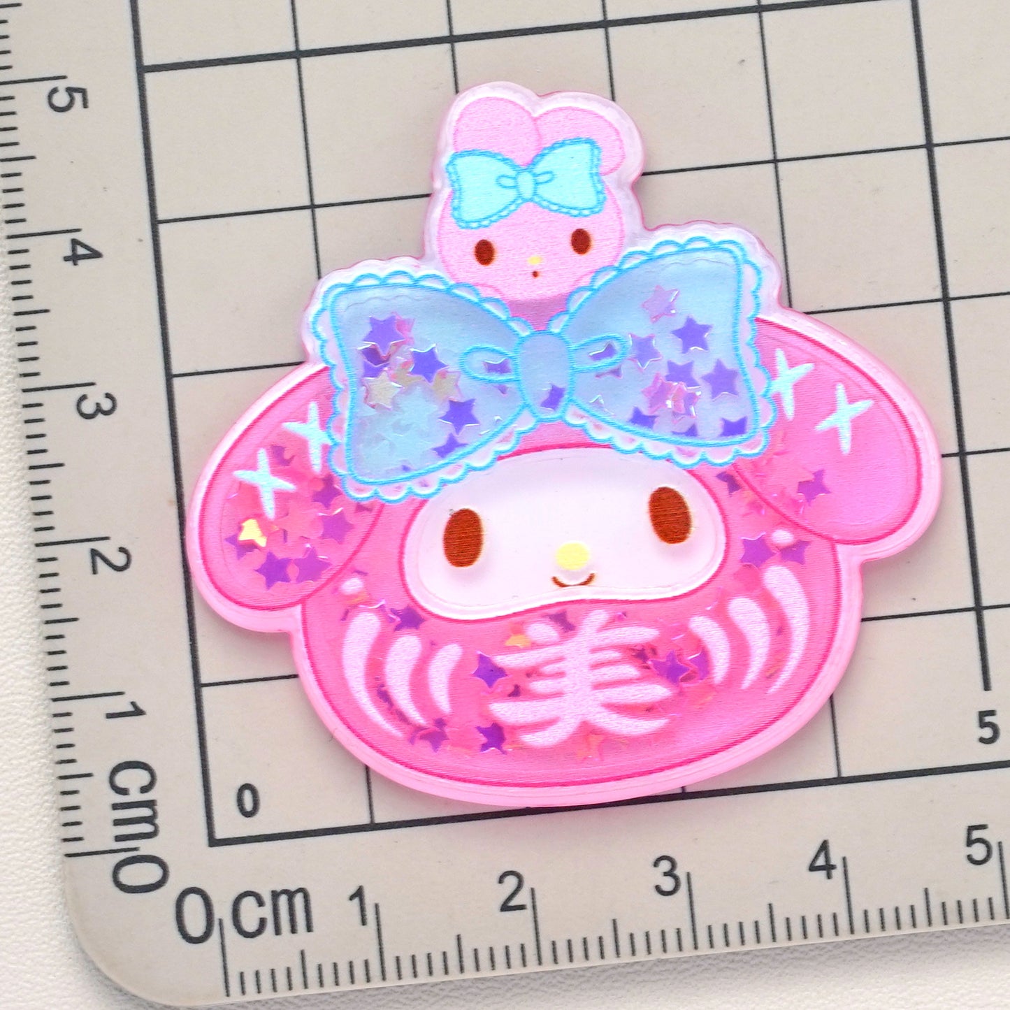 30PCS Sanrio Resin Shaker Charms for DIY Craft