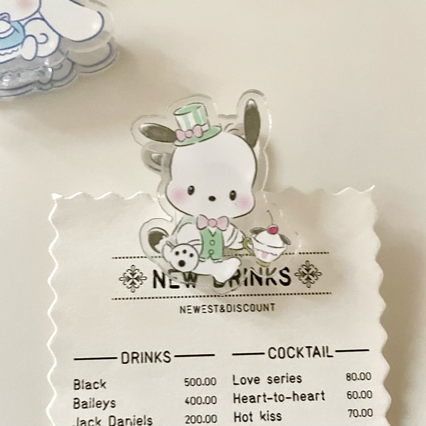 10PCS Sanrio PP Acrylic Clips