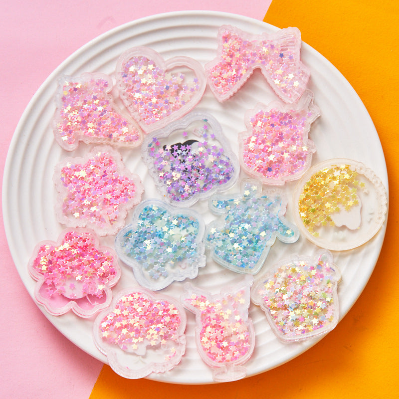 30PCS Sanrio Resin Shaker Charms for DIY Craft