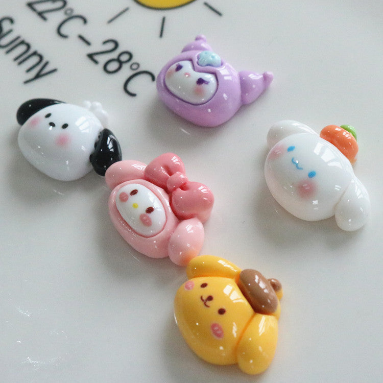 10 PCS Cartoon Miniatures|Resin Charms for DIY Crafts