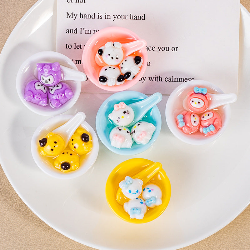 10 PCS Sanrio Resin Charms