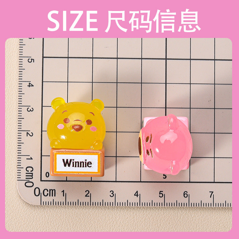 10 PCS Cartoon Resin Charms