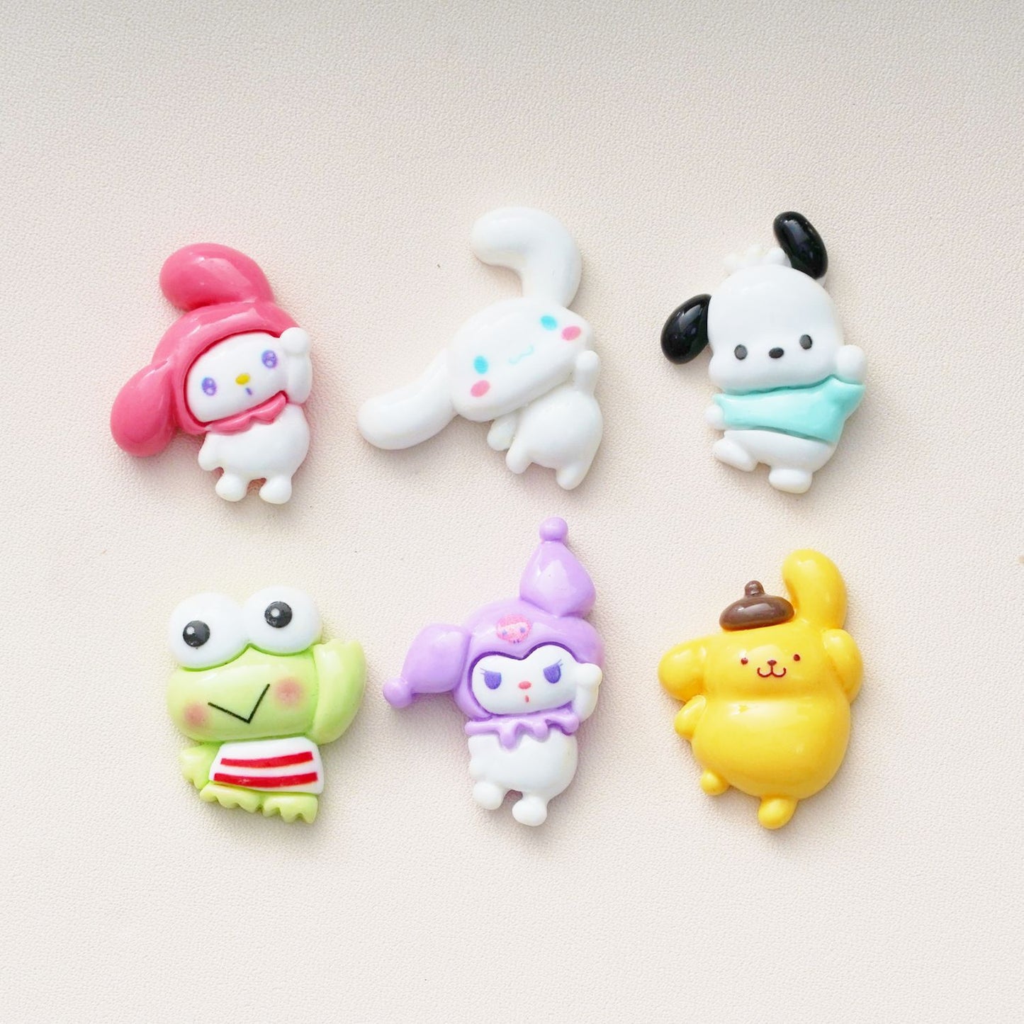 10 PCS Sanrio Resin Charms