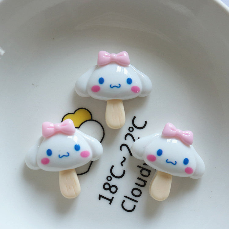 10 PCS Cartoon Resin Charms for DIY Crafts