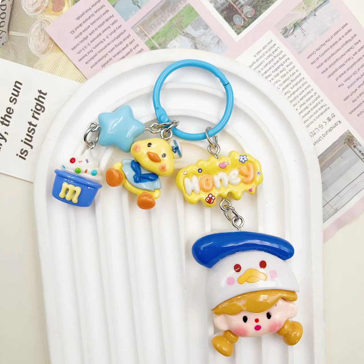 Cute Cartoon Keychain Bag Pendant