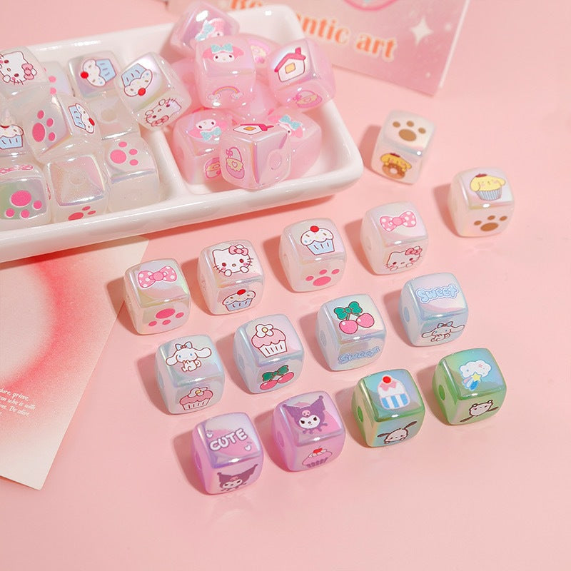 30 Pieces Cute Sanrio Beads (14mm)