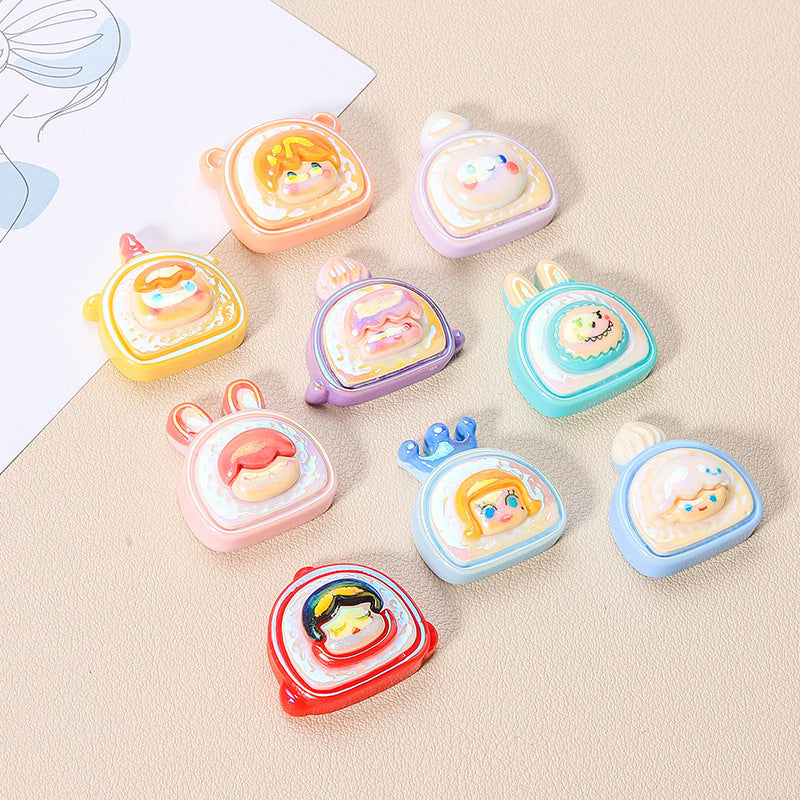 10 PCS Cartoon Resin Charms