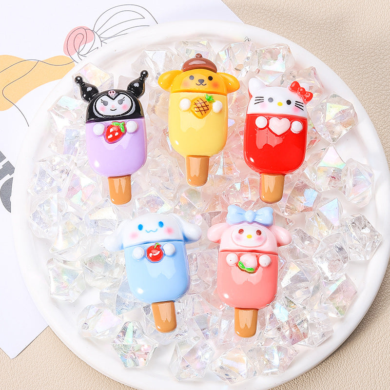 10 PCS Sanrio Resin Charms