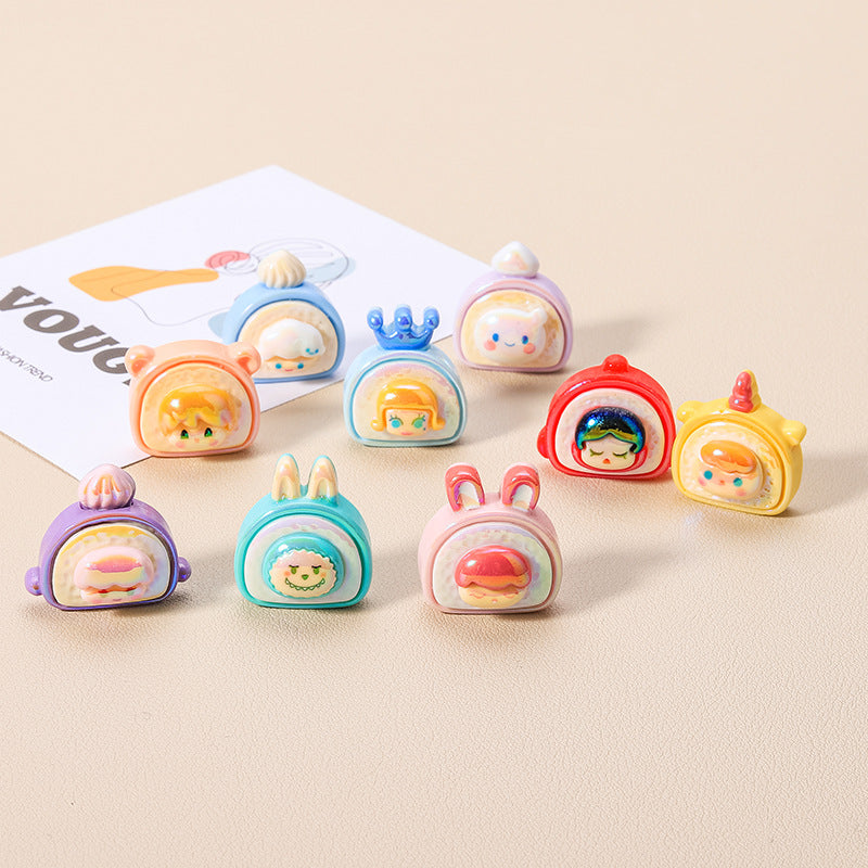 10 PCS Cartoon Resin Charms