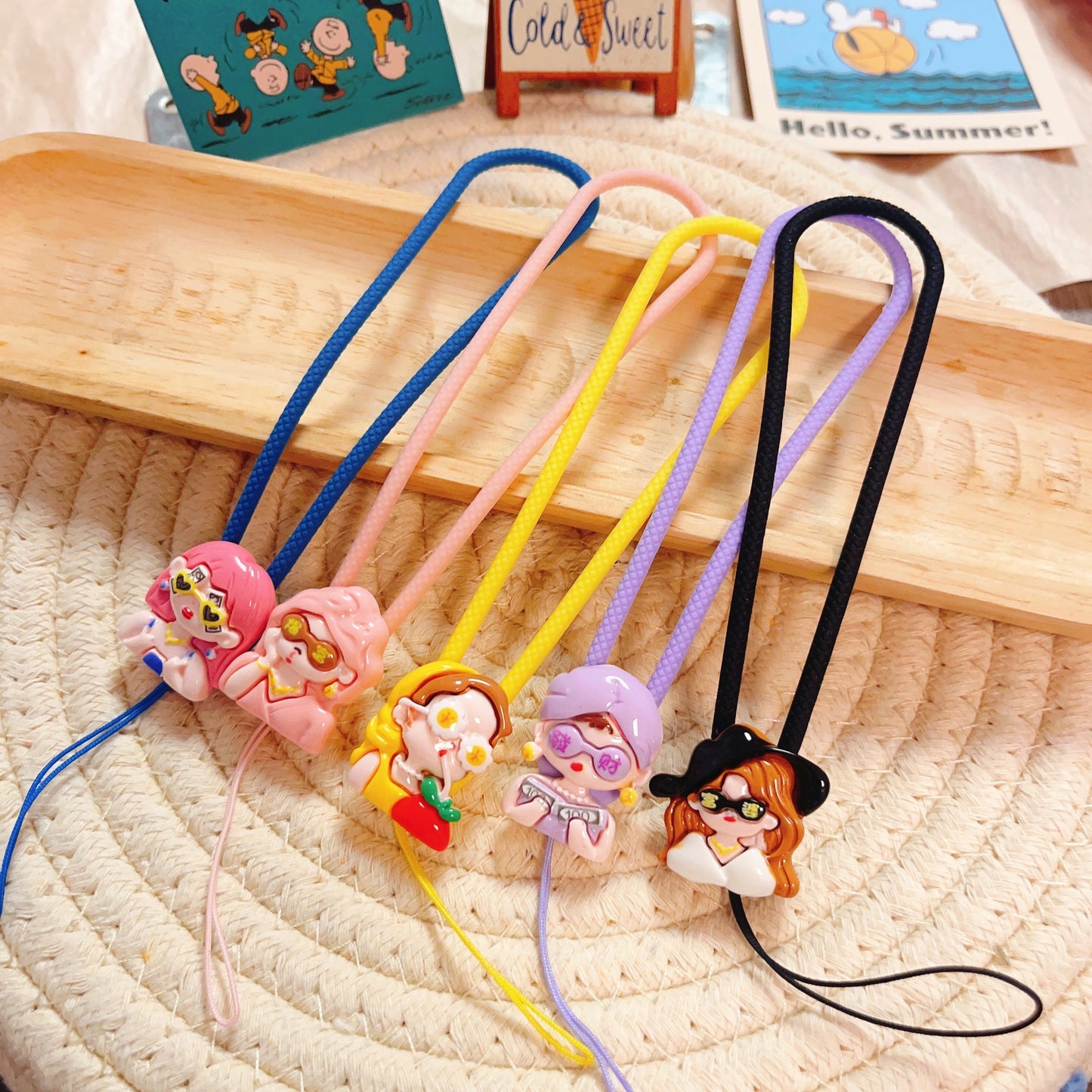 5PCS Cute Phone Straps