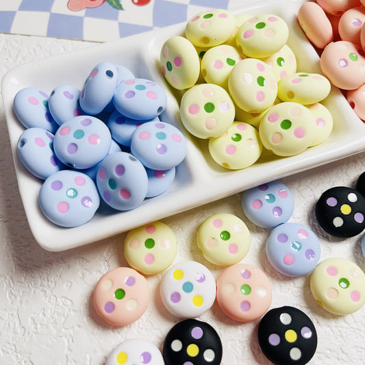 [Hand-Painted]20 Pieces Cute Cartoon Beads