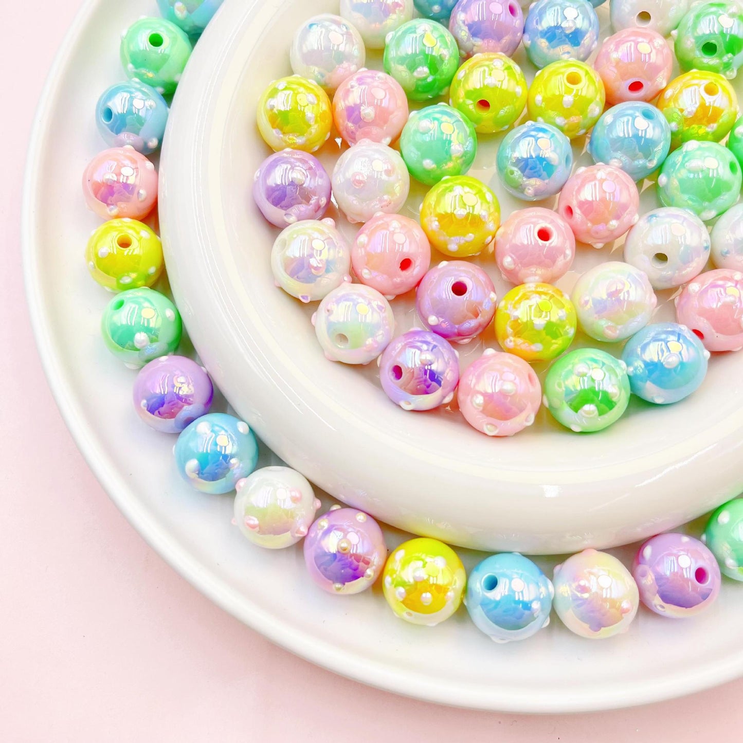 20 Pieces Donut Beads Beads