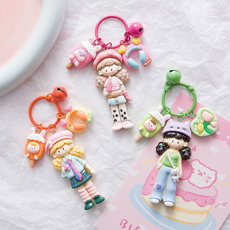 Cute Cartoon Keychain Bag Pendant