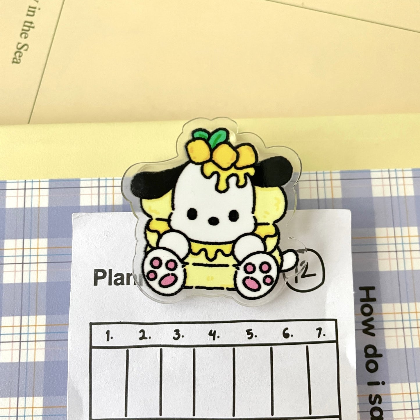 10PCS Sanrio PP Acrylic Clips