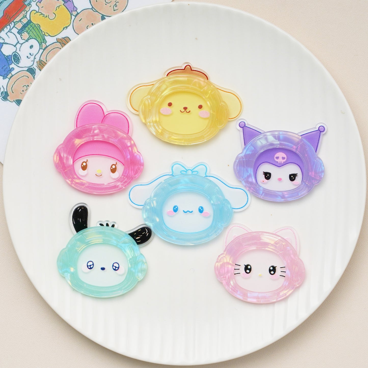 30PCS Sanrio Acrylic Sheets