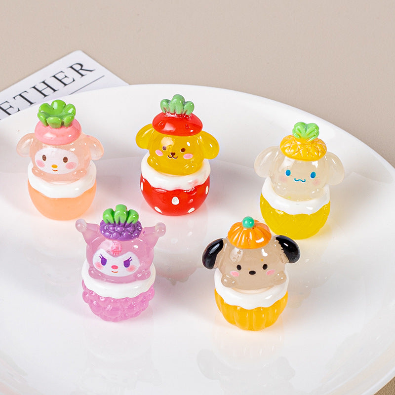 10 PCS Sanrio Resin Charms