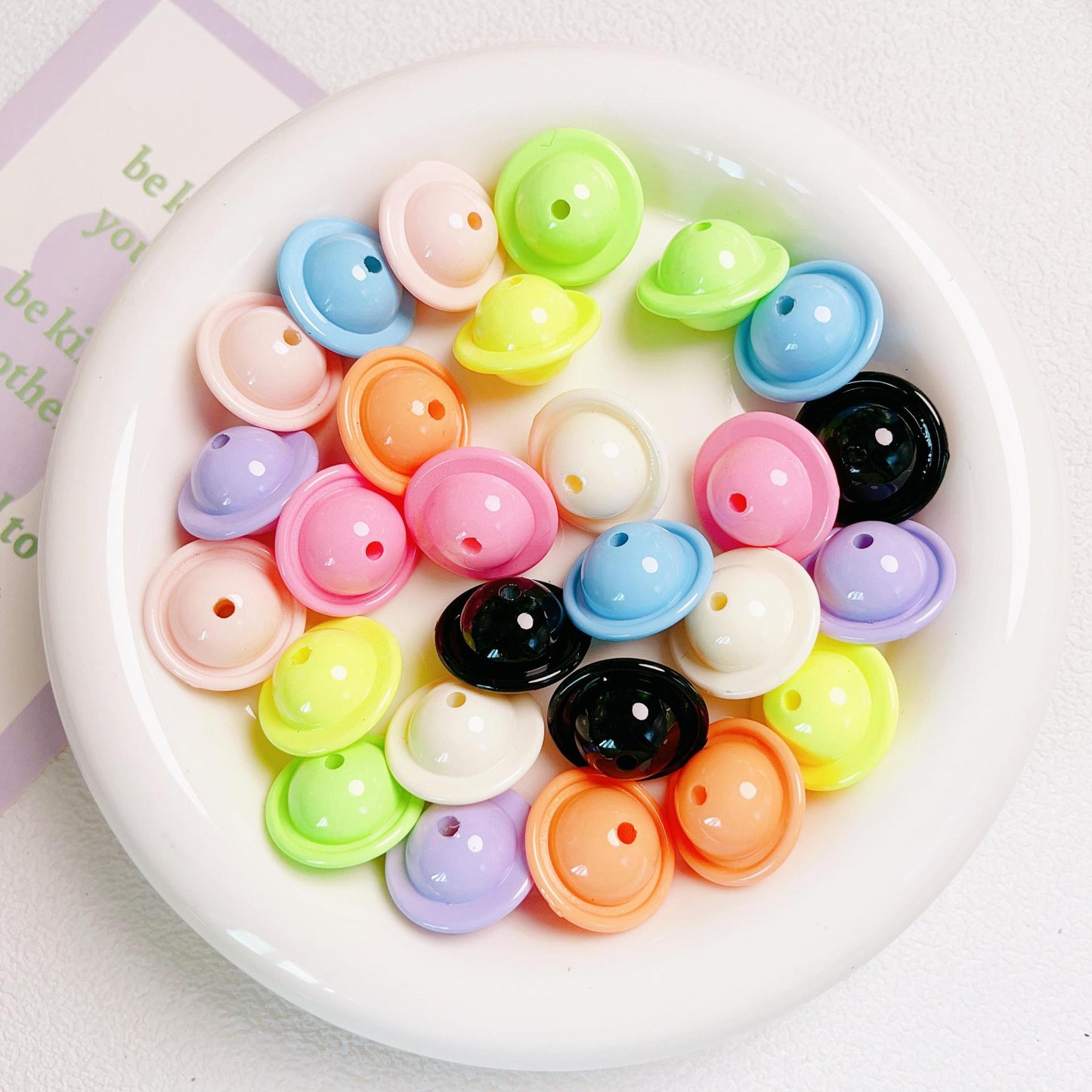 30 Pieces Happy Star Colorful Beads
